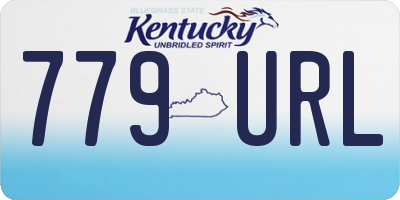 KY license plate 779URL