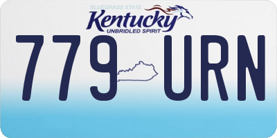 KY license plate 779URN