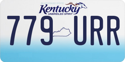 KY license plate 779URR