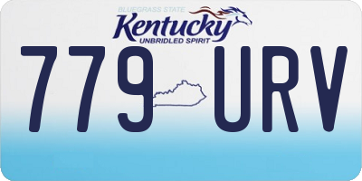 KY license plate 779URV
