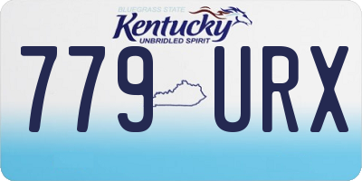 KY license plate 779URX