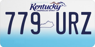 KY license plate 779URZ
