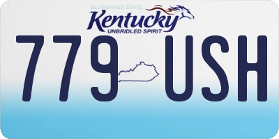 KY license plate 779USH
