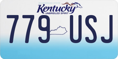 KY license plate 779USJ