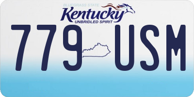 KY license plate 779USM