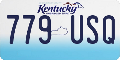 KY license plate 779USQ