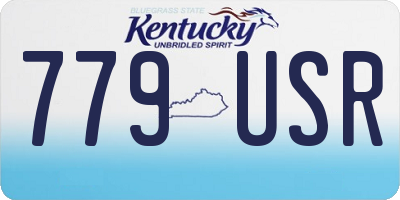 KY license plate 779USR