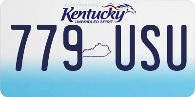 KY license plate 779USU