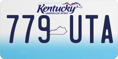 KY license plate 779UTA
