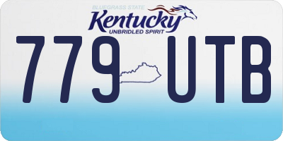 KY license plate 779UTB