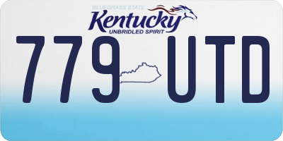 KY license plate 779UTD