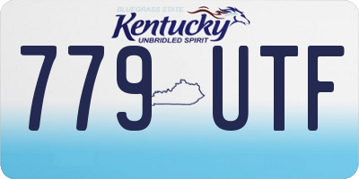 KY license plate 779UTF