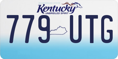 KY license plate 779UTG