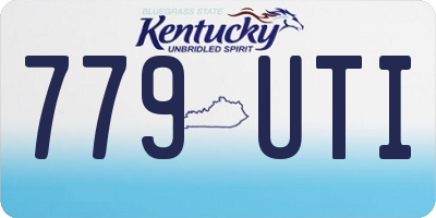 KY license plate 779UTI