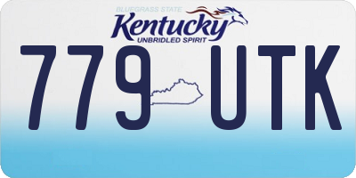 KY license plate 779UTK