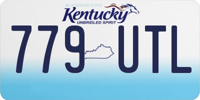 KY license plate 779UTL