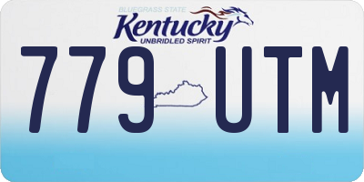 KY license plate 779UTM