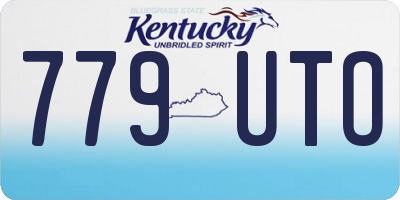 KY license plate 779UTO
