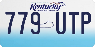 KY license plate 779UTP