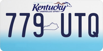 KY license plate 779UTQ