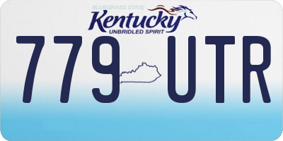 KY license plate 779UTR