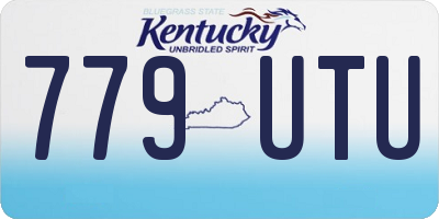 KY license plate 779UTU