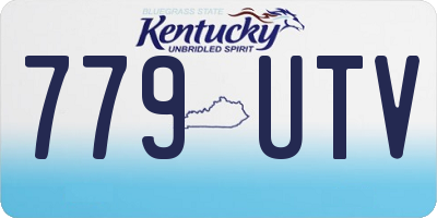 KY license plate 779UTV