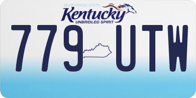KY license plate 779UTW