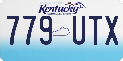 KY license plate 779UTX