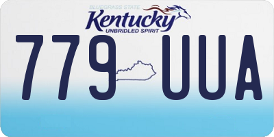 KY license plate 779UUA