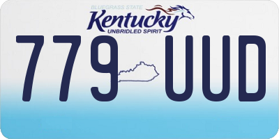 KY license plate 779UUD