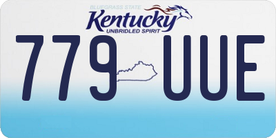 KY license plate 779UUE