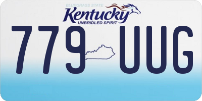 KY license plate 779UUG