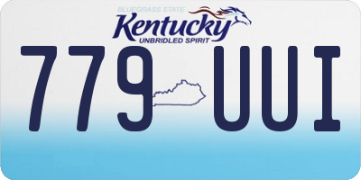 KY license plate 779UUI