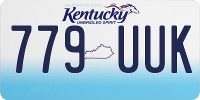 KY license plate 779UUK