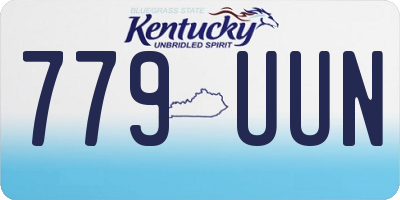KY license plate 779UUN