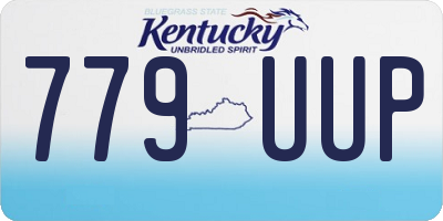 KY license plate 779UUP
