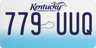 KY license plate 779UUQ