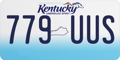KY license plate 779UUS