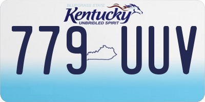 KY license plate 779UUV