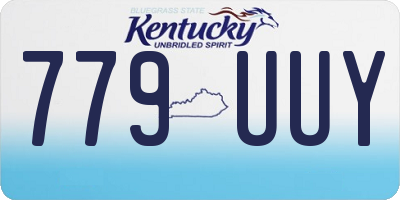 KY license plate 779UUY