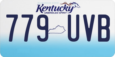KY license plate 779UVB