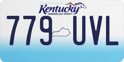 KY license plate 779UVL