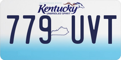 KY license plate 779UVT