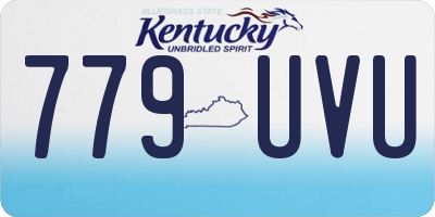 KY license plate 779UVU