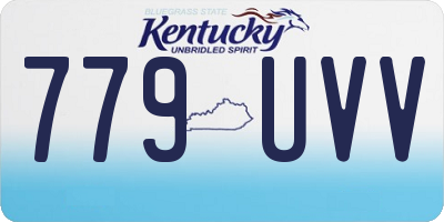 KY license plate 779UVV