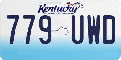 KY license plate 779UWD