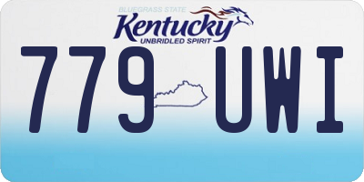 KY license plate 779UWI