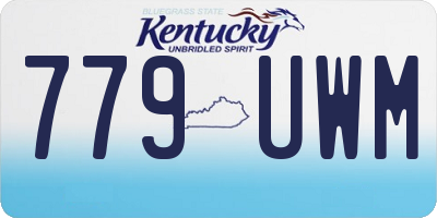 KY license plate 779UWM