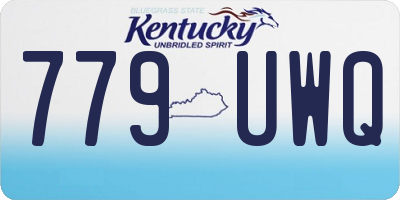 KY license plate 779UWQ